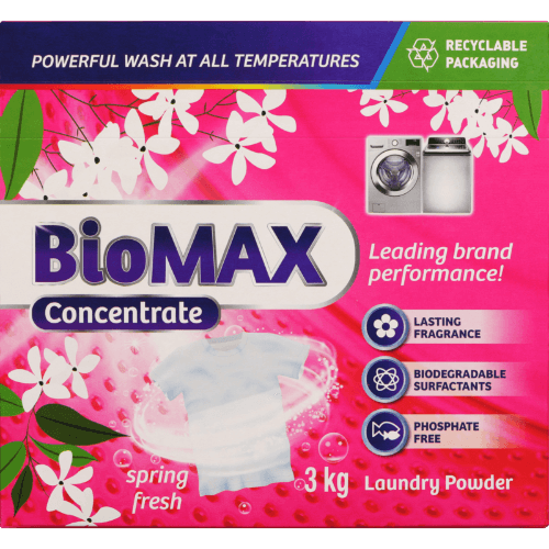 BioMAX Spring Fresh Laundry Concentrate 3 kg