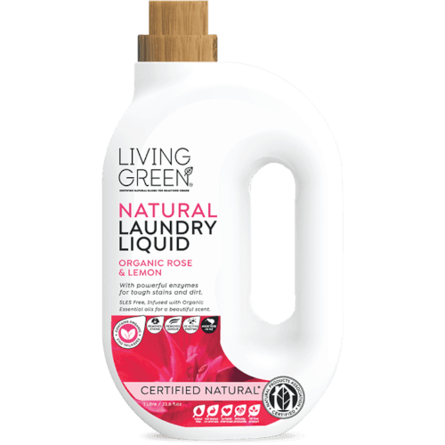 Living Green Rose Geranium & Lemon Natural Laundry Liquid 1 L