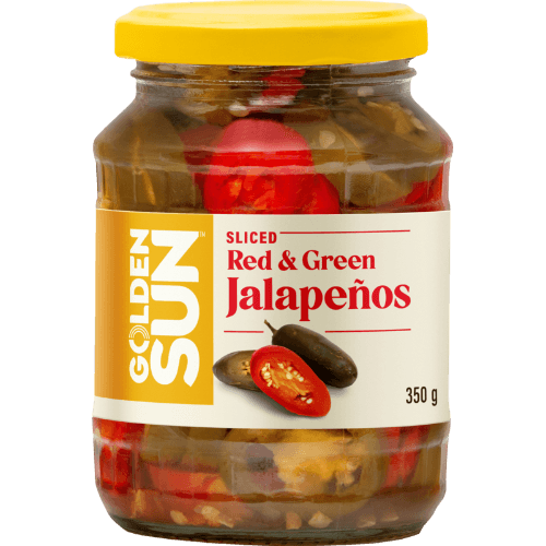 Golden Sun Sliced Red & Green Sliced Jalapenos
