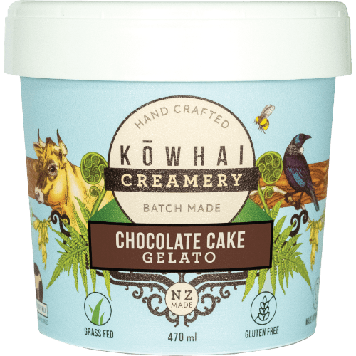 Kowhai Creamery Chocolate Cake Gelato Ice Cream