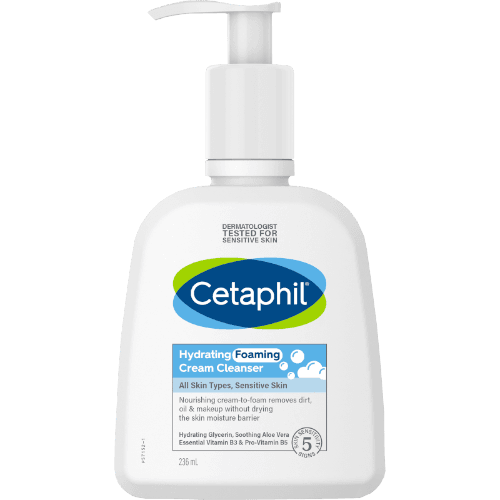 Cetaphil Hydrating Foaming Cream Cleanser Pump 236 mL