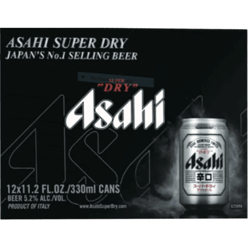 Asahi Super Dry Beer Cans