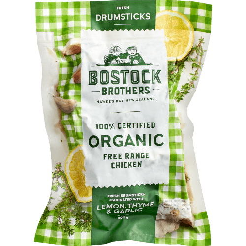 Bostock Brothers 100% Certified Organic Free Range Chicken Drumsticks