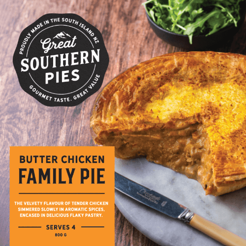 Great Southern Pies Butter Chicken Family Pie 800 g