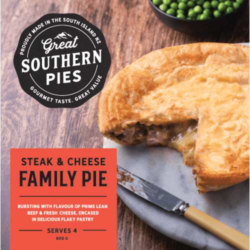 Great Southern Pies Chilled Pie Steak & Cheese 800 g