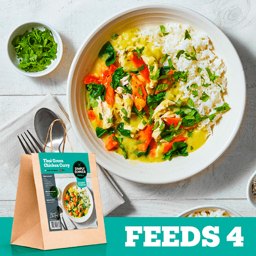 Simply Dinner Thai Green Chicken Curry Meal Kit Serve 4 1.463 kg