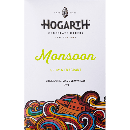 Hogarth Craft Chocolate Monsoon Chocolate Bar