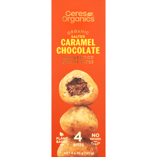 Ceres Organics Salted Caramel Chocolate Wholefood Fudgy Bites