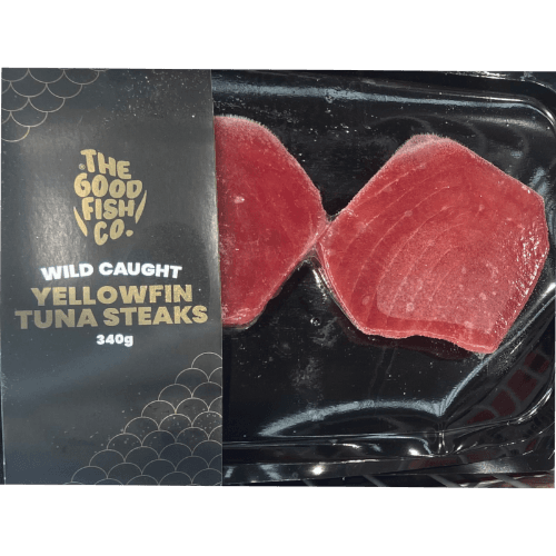 The Good Fish Yellow Fin Tuna Steaks 340 g