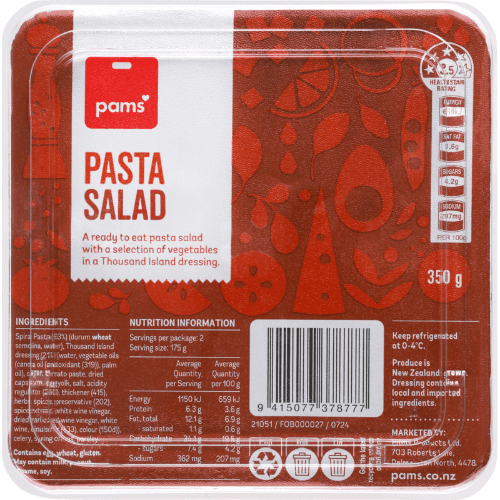 Pams Pasta Salad