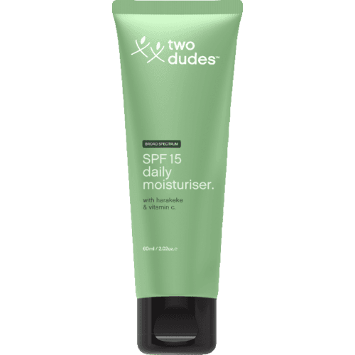 Two Dudes SPF15 Daily Moisturiser Skincare with Harakeke & Vitamin C 60 mL