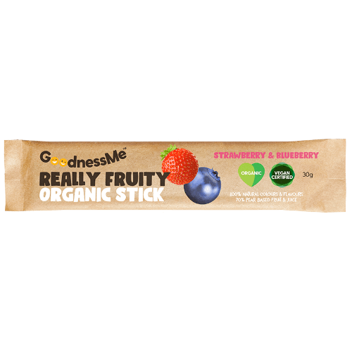 GoodnessMe Really Fruity Strawberry & Blueberry Organic Stick Fruit Snack