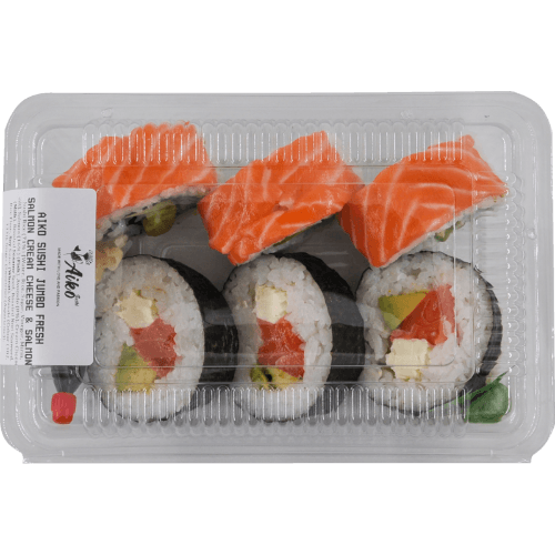 Aiko Jumbo Fresh Salmon Cream Cheese Sushi