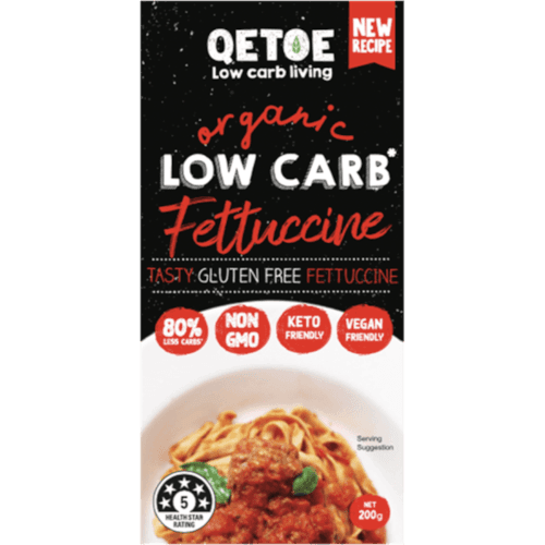 Qetoe Organic Low Carb Fettuccine Pasta