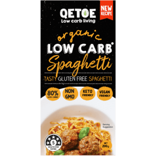 Qetoe Organic Low Carb Spaghetti Pasta