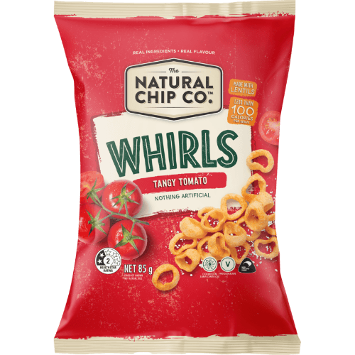 The Natural Chip Company Tangy Tomato Lentil Whirls