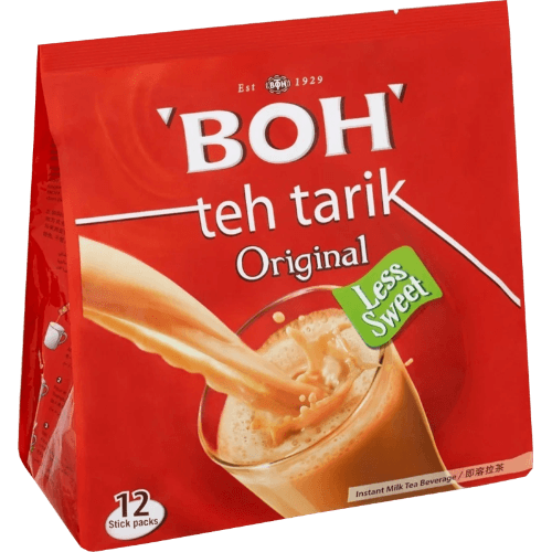 Boh Instant Milk Tea Stevia Leaf Extract Stick Packs 12 pack
