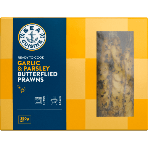 Sea Cuisine Garlic & Parsley Butterflied Prawns 31/35