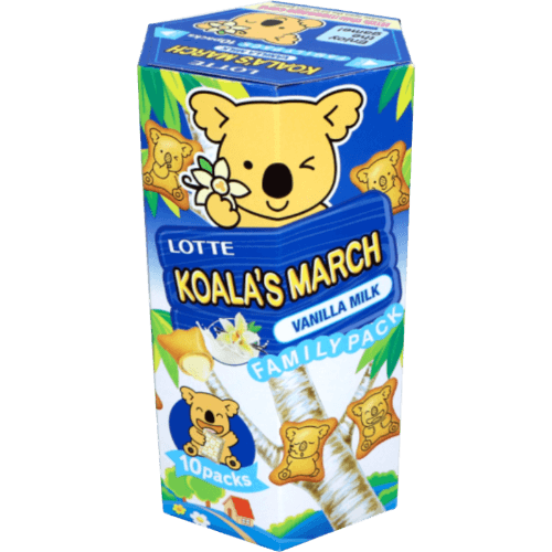 Lotte Koala's March Vanilla Milk Family Pack Biscuits