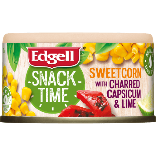 Edgell Snack Time Sweet Corn With Charred Capsicum & Lime