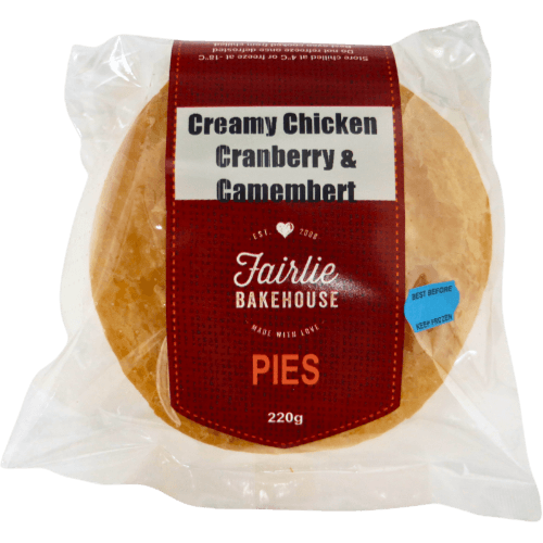 Fairlie Bakehouse Creamy Chicken Cranberry & Camembert Pies