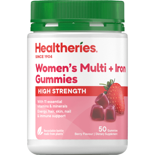 Healtheries Women's Multi + Iron Berry Flavour Gummies