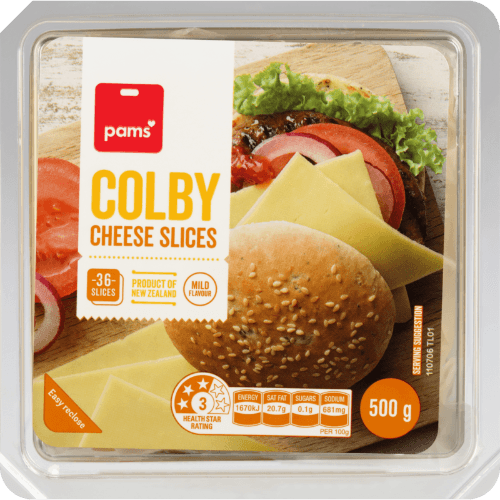 Pams Colby Cheese Slices