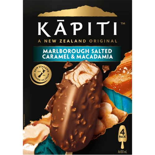 Kapiti Marlborough Salted Caramel & Macadamia Ice Cream