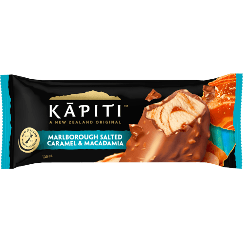 Kapiti Marlborough Salted Caramel & Macadamia Ice Cream