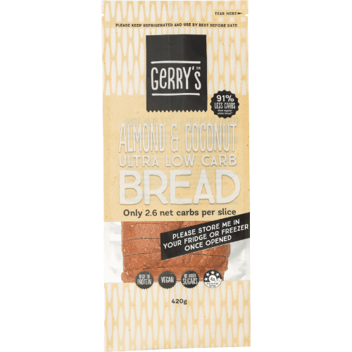 Gerry's Almond & Coconut Ultra Low Carb Bread