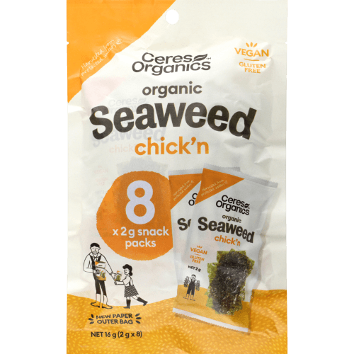 Ceres Organics Organic Chick'n Roasted Seaweed Snack