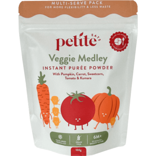 Petite Eats Veggie Medley Instant Puree Powder Baby Food 6M+