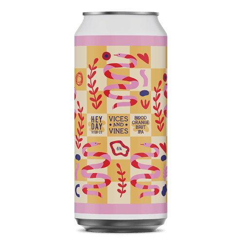 Heyday Beer Co Blood Orange Brut IPA 440 mL