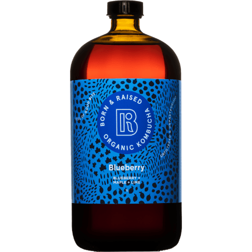 Born And Raised Blueberry, Maple + Lime Organic Kombucha 1 L
