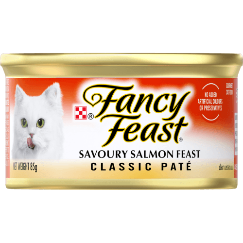 Purina Fancy Feast Adult Classic Pate Savory Salmon Feast Wet Cat Food