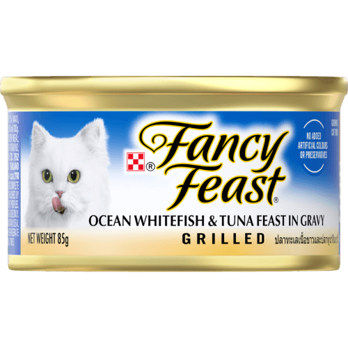 Purina Fancy Feast Adult Grilled Ocean Whitefish & Tuna Feast Gravy Wet Cat Food