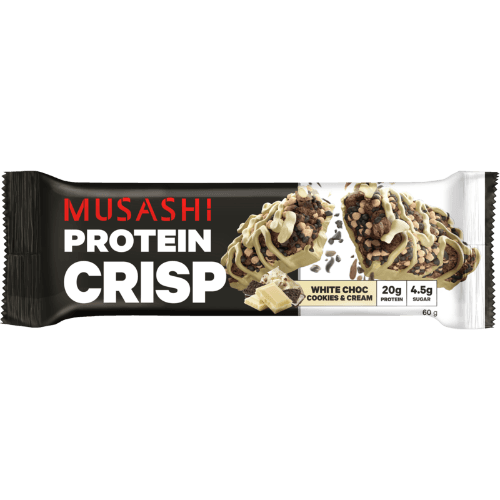 Musashi White Choc Cookies & Cream Protein Crisp Bar