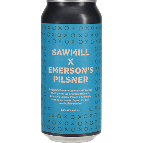 Sawmill X Emerson's Pilsner 440 mL
