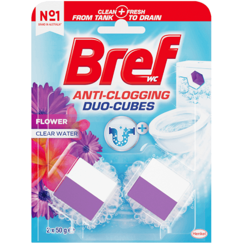 Bref Duo Cubes Flower Toilet Cleaner