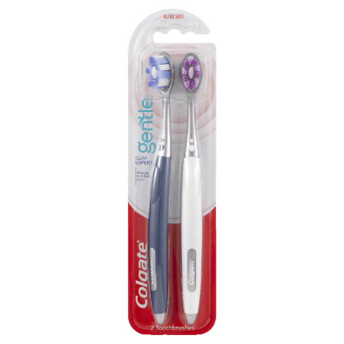 Colgate Gentle Gum Expert Ultra Soft Toothbrush 2 pack