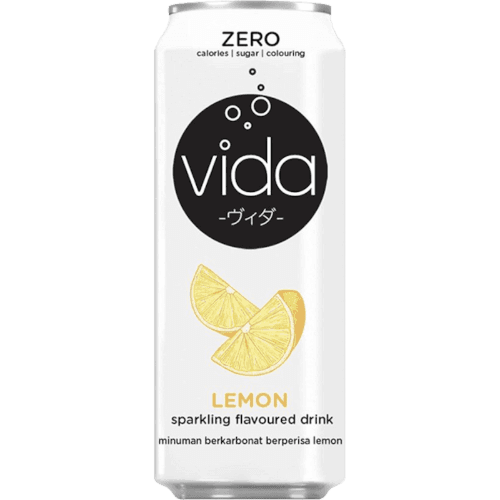 Vida Zero Lemon Flavoured Sparkling Drink 325 mL