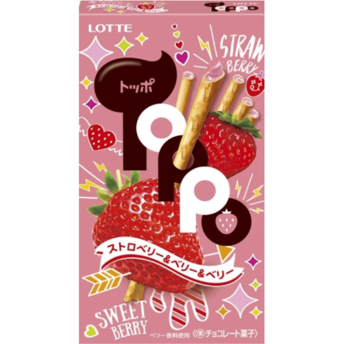 Lotte Strawberry Toppo