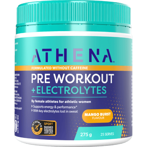 Athena Mango Burst Flavour Pre-Workout +Electrolytes Powder