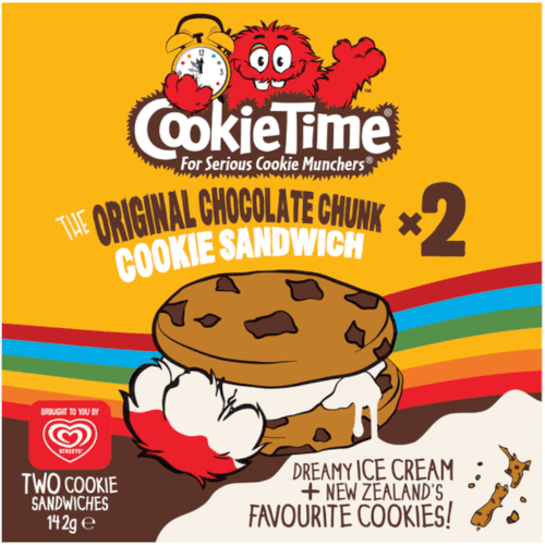 Streets Cookie Time Original Chocolate Chunk Ice Cream Cookie Sandwich