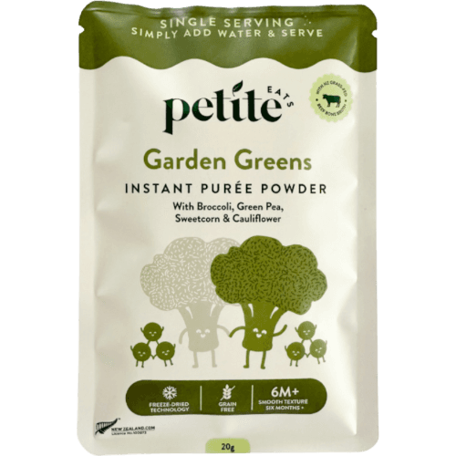 Petite Eats Garden Greens Instant Puree Powder Baby Food 6m+
