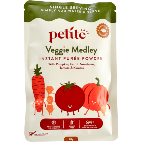 Petite Eats Vegetable Medley Instant Puree Powder Baby Food 6m+