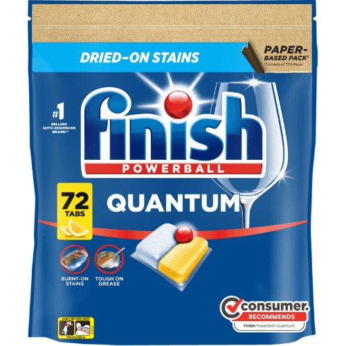 Finish Quantum All-In 1 Lemon Dishwasher Tablets
