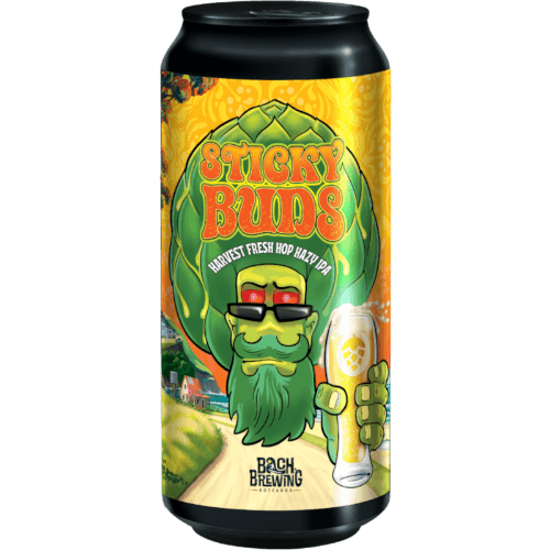 Bach Brewing Sticky Buds Harvest Fresh Hop Hazy IPA 440 mL