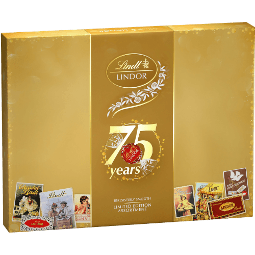 Lindt Lindor 75th Heritage Chocolate Assortment Gift Box 234 g
