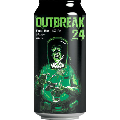 Double Vision Brewing Company Outbreak 24 Fresh Hop NZ IPA 440 mL
